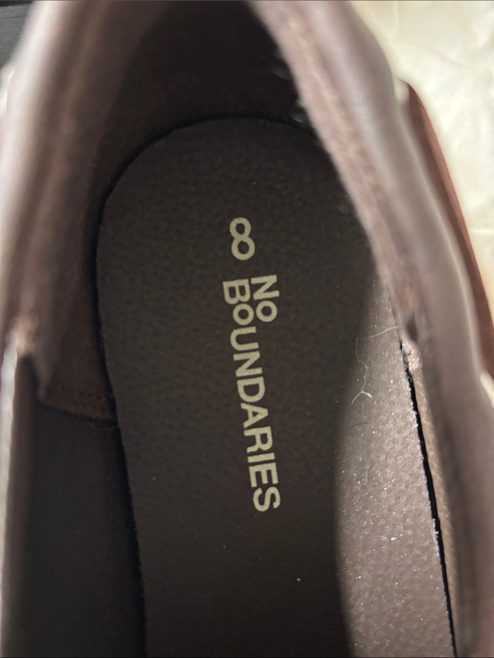 No Boundaries Women’s Dark Brown Shoes - Lace-Up Casual - Picture 3 of 4